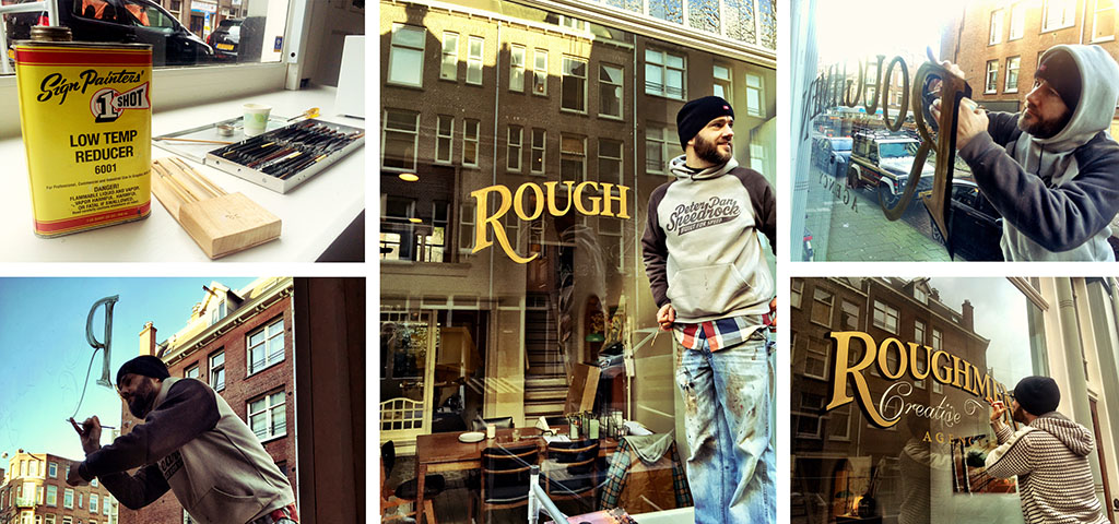 Ruben Ooms signpainting logo Roughmen